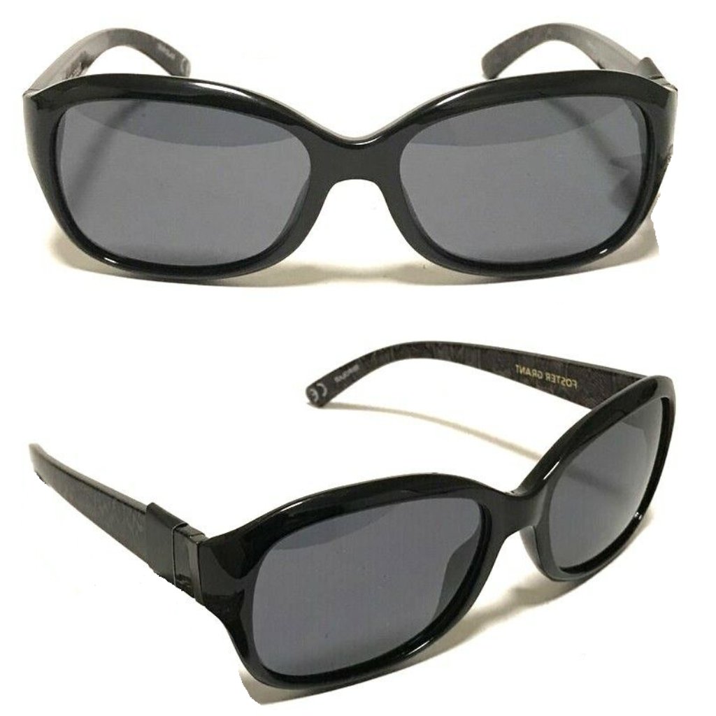 Foster Grant Polarized Square Tortoise W/ Gray Lenses Sunglasses